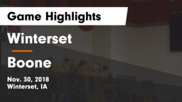 Winterset  vs Boone  Game Highlights - Nov. 30, 2018