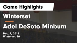 Winterset  vs Adel DeSoto Minburn Game Highlights - Dec. 7, 2018