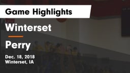 Winterset  vs Perry  Game Highlights - Dec. 18, 2018