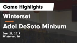 Winterset  vs Adel DeSoto Minburn Game Highlights - Jan. 28, 2019
