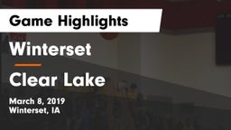 Winterset  vs Clear Lake  Game Highlights - March 8, 2019