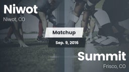 Matchup: Niwot  vs. Summit  2016