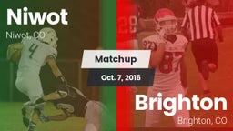 Matchup: Niwot  vs. Brighton  2016