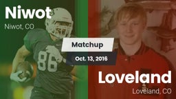 Matchup: Niwot  vs. Loveland  2016