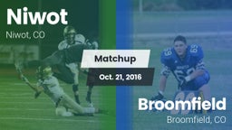 Matchup: Niwot  vs. Broomfield  2016