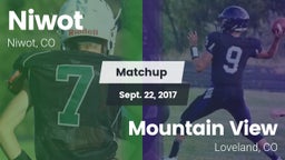 Matchup: Niwot  vs. Mountain View  2017