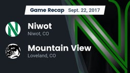 Recap: Niwot  vs. Mountain View  2017