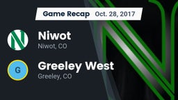 Recap: Niwot  vs. Greeley West  2017