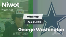 Matchup: Niwot  vs. George Washington  2018