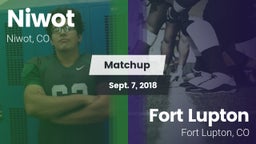 Matchup: Niwot  vs. Fort Lupton  2018