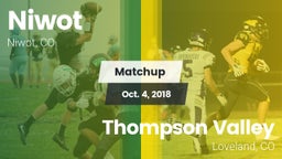 Matchup: Niwot  vs. Thompson Valley  2018