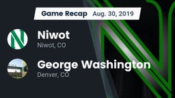 Recap: Niwot  vs. George Washington  2019