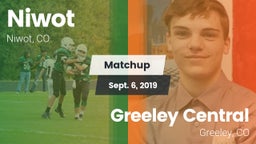 Matchup: Niwot  vs. Greeley Central  2019