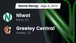 Recap: Niwot  vs. Greeley Central  2019