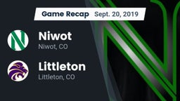 Recap: Niwot  vs. Littleton  2019