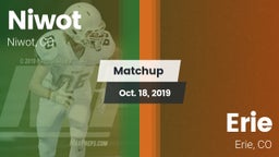 Matchup: Niwot  vs. Erie  2019