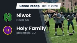 Recap: Niwot  vs. Holy Family  2020