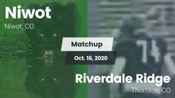 Matchup: Niwot  vs. Riverdale Ridge 2020