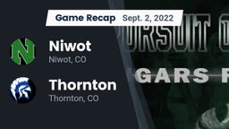 Recap: Niwot  vs. Thornton  2022