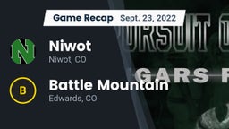 Recap: Niwot  vs. Battle Mountain  2022