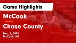 McCook  vs Chase County  Game Highlights - Dec. 1, 2023