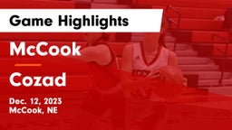 McCook  vs Cozad  Game Highlights - Dec. 12, 2023