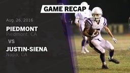 Recap: Piedmont  vs. Justin-Siena  2016