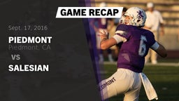 Recap: Piedmont  vs. Salesian 2016