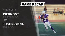 Recap: Piedmont  vs. Justin-Siena  2014