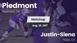 Matchup: Piedmont  vs. Justin-Siena  2017