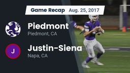 Recap: Piedmont  vs. Justin-Siena  2017