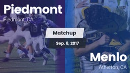 Matchup: Piedmont  vs. Menlo  2017