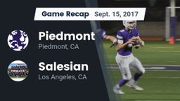 Recap: Piedmont  vs. Salesian  2017