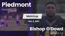 Matchup: Piedmont  vs. Bishop O'Dowd  2017