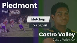 Matchup: Piedmont  vs. Castro Valley  2017