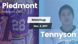 Matchup: Piedmont  vs. Tennyson  2017