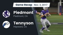 Recap: Piedmont  vs. Tennyson  2017
