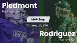 Matchup: Piedmont  vs. Rodriguez  2018