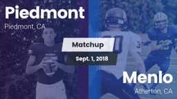 Matchup: Piedmont  vs. Menlo  2018
