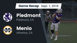 Recap: Piedmont  vs. Menlo  2018