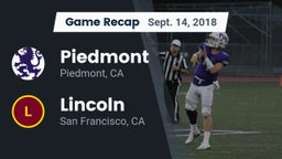 Recap: Piedmont  vs. Lincoln  2018