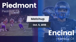 Matchup: Piedmont  vs. Encinal  2018