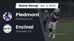 Recap: Piedmont  vs. Encinal  2018