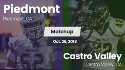 Matchup: Piedmont  vs. Castro Valley  2018