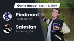 Recap: Piedmont  vs. Salesian  2019