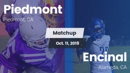 Matchup: Piedmont  vs. Encinal  2019