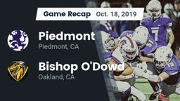 Recap: Piedmont  vs. Bishop O'Dowd  2019