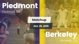 Matchup: Piedmont  vs. Berkeley  2019