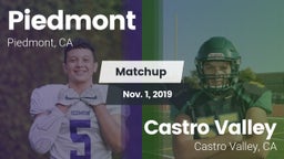 Matchup: Piedmont  vs. Castro Valley  2019