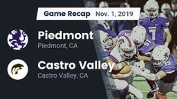 Recap: Piedmont  vs. Castro Valley  2019